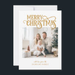 Cartes Pour Fêtes Annuelles Joyeux Noël! Photo moderne, simple<br><div class="desc">Carte de vacances photo "Joyeux Noël" spécifique au client. Moderne et simple pour les amoureux du papier et du numérique en version imprimée et téléchargeable.</div>
