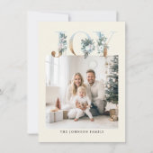 Cartes Pour Fêtes Annuelles Joyeux Noël ! Photo moderne, simple (Devant)