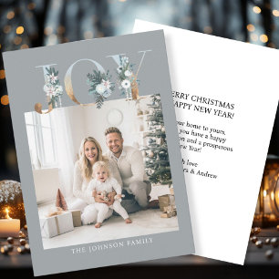 Cartes Pour Fêtes Annuelles Joyeux Noël ! Photo moderne, simple