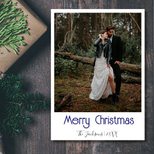 Cartes Pour Fêtes Annuelles Joyeux Noël photo nouvellement mariée