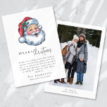 Cartes Pour Fêtes Annuelles Joyeux Noël Photo Père Noël<br><div class="desc">Cette belle carte de vacances peut être personnalisée avec votre nom de famille et photos</div>