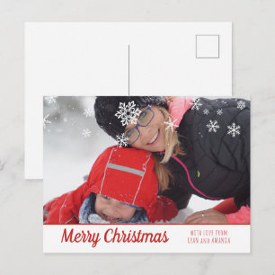Cartes Pour Fêtes Annuelles Joyeux Noël Photo personnalisé de Noël
