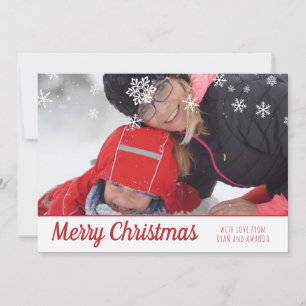 Cartes Pour Fêtes Annuelles Joyeux Noël Photo personnalisée de Noël