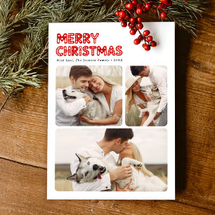 Cartes Pour Fêtes Annuelles Joyeux Noël photo rétro