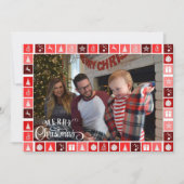 Cartes Pour Fêtes Annuelles Joyeux Noël Photo Signature personnalisée (Devant)