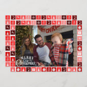 Cartes Pour Fêtes Annuelles Joyeux Noël Photo Signature personnalisée (Devant / Derrière)