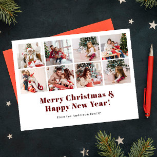Cartes Pour Fêtes Annuelles Joyeux Noël photo simple moderne
