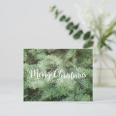 Cartes Pour Fêtes Annuelles JOYEUX NOËL Pin Vert Vacances (Debout devant)