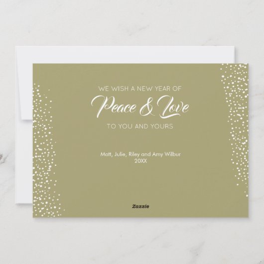 Cartes Pour Fêtes Annuelles Joyeux Noël Pines plat (Dos)