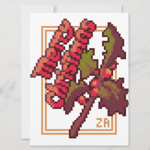 Cartes Pour Fêtes Annuelles Joyeux Noël pixel art