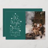 Cartes Pour Fêtes Annuelles Joyeux Noël plaisir temps famille photo vacances (Devant / Derrière)