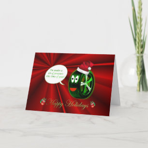Cartes Pour Fêtes Annuelles Joyeux Noël Pneu de Noël santa chapeau