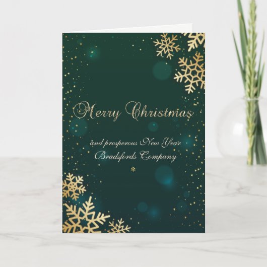 Cartes Pour Fêtes Annuelles Joyeux Noël, Pneus d'or, Rouge (Devant)