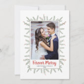 Cartes Pour Fêtes Annuelles Joyeux Noël pour les jeunes mariés (Devant)