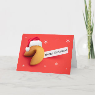 Cartes Pour Fêtes Annuelles Joyeux Noël pour n'importe qui Fortune Cookie à Pè