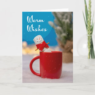 Cartes Pour Fêtes Annuelles Joyeux Noël pour tous Marshmallow Snowman