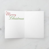 Cartes Pour Fêtes Annuelles Joyeux Noël pour un végétalien (Intérieur)
