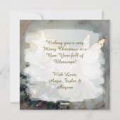 Cartes Pour Fêtes Annuelles Joyeux Noël | Pretty Fairy Personalized Christmas (Dos)