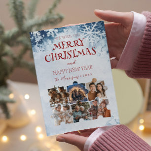 Cartes Pour Fêtes Annuelles Joyeux Noël Puzzle Collage personnalisé Photos