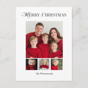 Cartes Pour Fêtes Annuelles Joyeux Noël quatre conception de photo