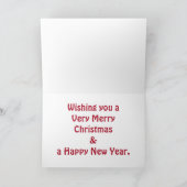 Cartes Pour Fêtes Annuelles Joyeux Noël Raccoon (Intérieur)