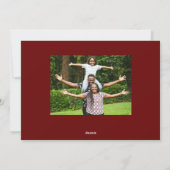 Cartes Pour Fêtes Annuelles Joyeux Noël Red Tree Photo (Dos)