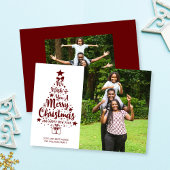 Cartes Pour Fêtes Annuelles Joyeux Noël Red Tree Photo