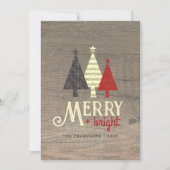 Cartes Pour Fêtes Annuelles Joyeux Noël rétro (Devant)