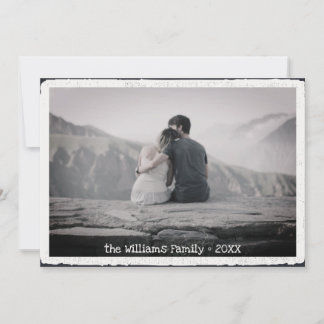 Cartes Pour Fêtes Annuelles Joyeux Noël Retro Typographie Famille Photo