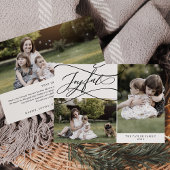 Cartes Pour Fêtes Annuelles Joyeux Noël romantique 3 année photo en revue