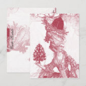 Cartes Pour Fêtes Annuelles Joyeux Noel (rouge) (Devant / Derrière)