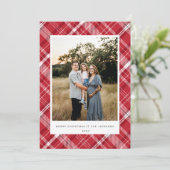 Cartes Pour Fêtes Annuelles Joyeux Noël rouge (Debout devant)