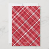 Cartes Pour Fêtes Annuelles Joyeux Noël rouge (Dos)