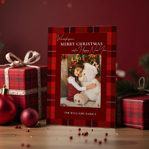 Cartes Pour Fêtes Annuelles Joyeux Noël rouge 1 photo