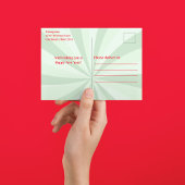 Cartes Pour Fêtes Annuelles Joyeux Noël rouge et vert Retro Photo