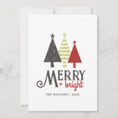 Cartes Pour Fêtes Annuelles Joyeux Noël rouge vif (Devant)