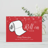 Cartes Pour Fêtes Annuelles Joyeux Noël Rouleau 2022 Nouvel An (Debout devant)