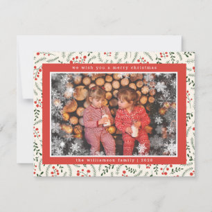 Cartes Pour Fêtes Annuelles Joyeux Noël Russe Flocon de neige Fête photo