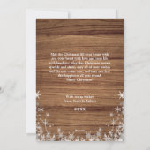 Cartes Pour Fêtes Annuelles Joyeux Noël Rustique 4 Photo Grey (Dos)