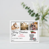 Cartes Pour Fêtes Annuelles Joyeux Noël Rustique Louisiane (Debout devant)