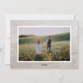 Cartes Pour Fêtes Annuelles Joyeux Noël Rustique Rose Gold Script Photo (Dos)