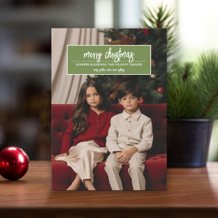 Cartes Pour Fêtes Annuelles Joyeux Noël - Salon photo vertical en haut