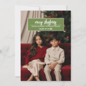 Cartes Pour Fêtes Annuelles Joyeux Noël - Salon photo vertical en haut (Devant)