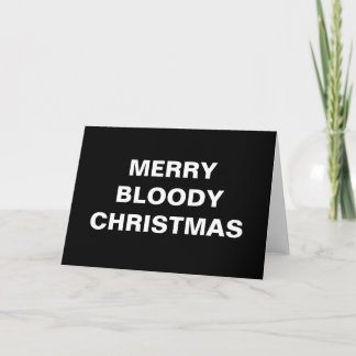 Cartes Pour Fêtes Annuelles Joyeux Noël sanglant