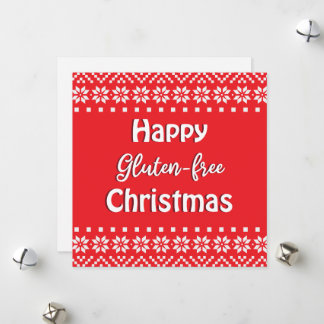 Cartes Pour Fêtes Annuelles Joyeux Noël sans gluten