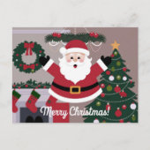 Cartes Pour Fêtes Annuelles Joyeux Noël santa claus (Devant)