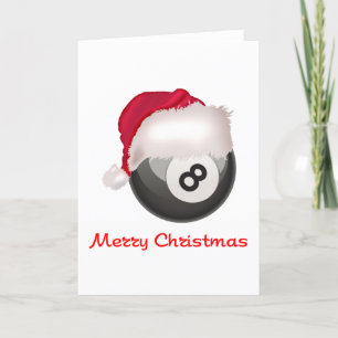 Cartes Pour Fêtes Annuelles Joyeux Noël Santaball de PoolChick
