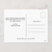 Cartes Pour Fêtes Annuelles Joyeux Noël Script Famille Photo Collage (Dos)