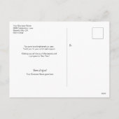 Cartes Pour Fêtes Annuelles Joyeux Noël Script Lumières de vacances Entreprise (Dos)