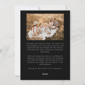 Cartes Pour Fêtes Annuelles Joyeux Noël Script noir Multi Photo (Dos)